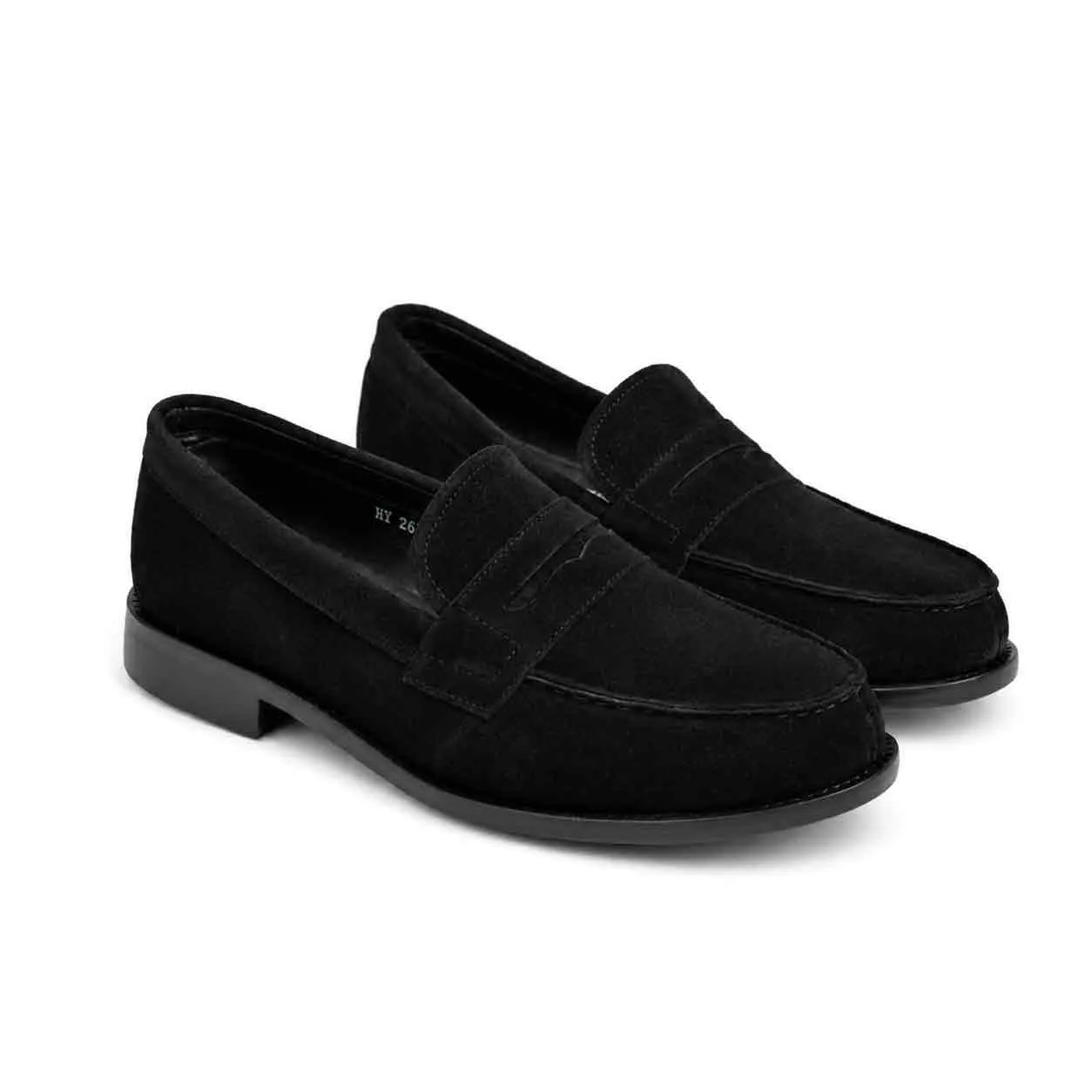 Moccasin pour homme confort 264  noir daim miniature
